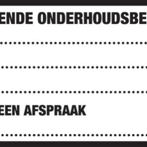 21.002-onderhoudsbeurt Sticker